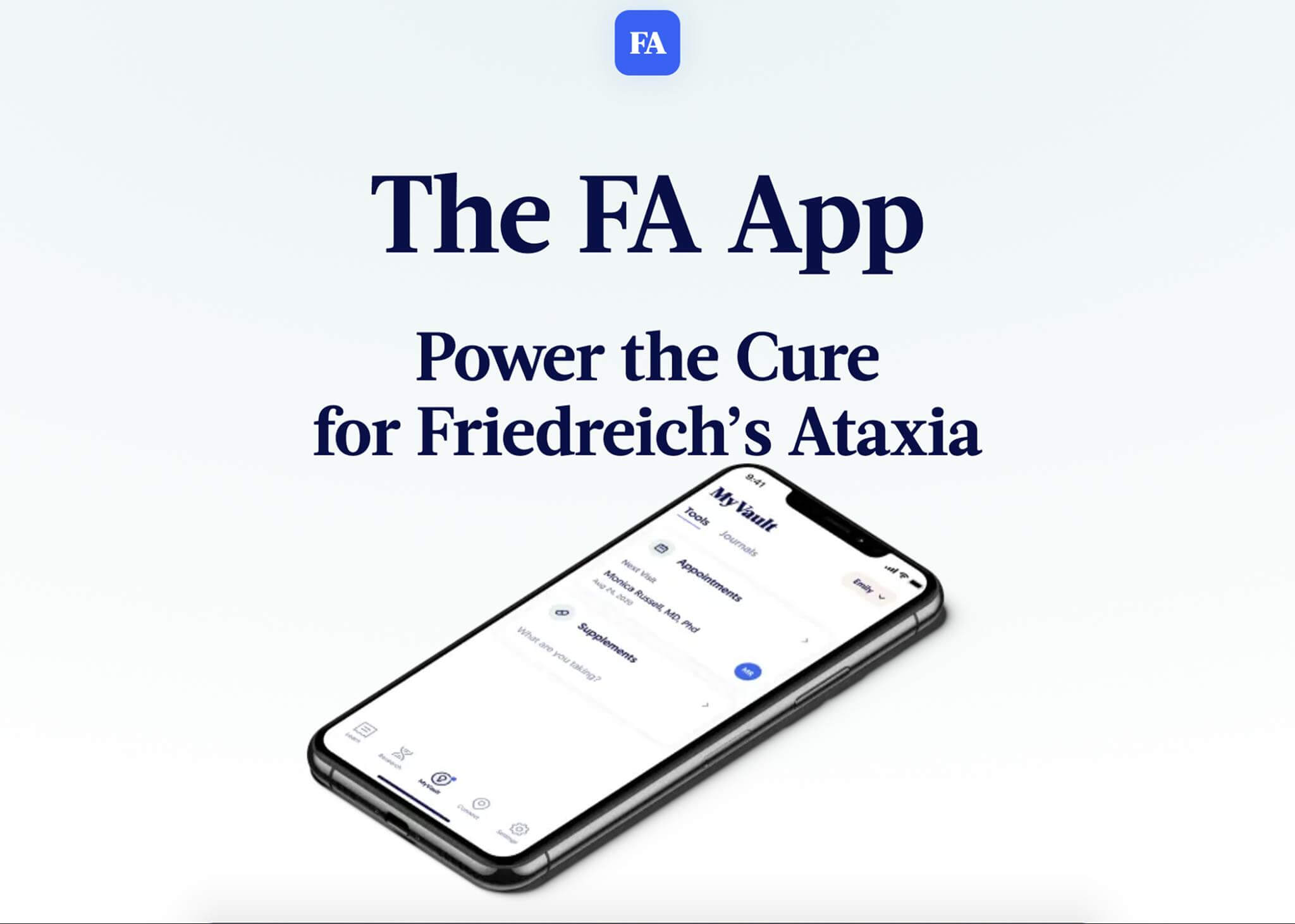 Mobile application for Friedreich’s  Ataxia
